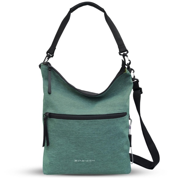 Sherpani Vale Anti-Theft Reversible Crossbody Teal Bag - Picture 1 of 12